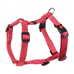Harnais H Ziggi Rouge Cerise. Tour De Cou 35 -50 Cm. 15 Mm . Taille S/m. Pour Chien. - Flamingo Pet Products - Fl-519924