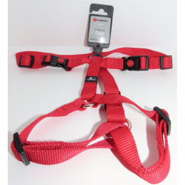 Harnais H Ziggi Rouge . Tour De Cou 45 -65 Cm. 20 Mm . Taille L/xl. Pour Chien. - Flamingo Pet Products - Fl-65327