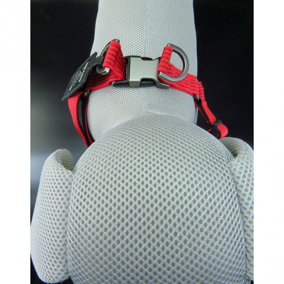Harnais Jannu Rouge. Taille Xl 60-90 Cm 25 Mm.  Pour Chien - Flamingo Pet Products - Fl-516948