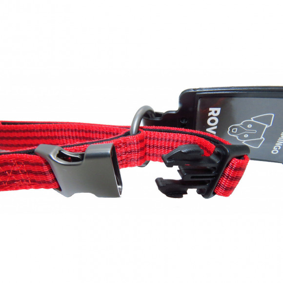 Collier Jannu Rouge Réglable De 30 À 45 Cm 15 Mm. Taille M. Pour Chien - Flamingo Pet Products - Fl-516921