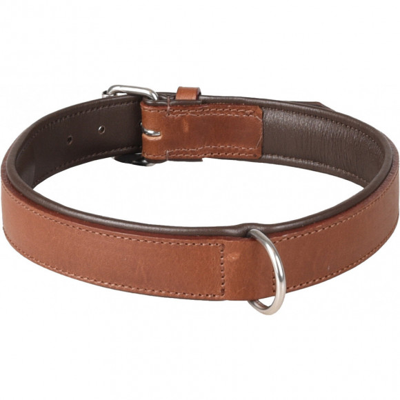 Collier Cuir Arizona Brun. Taille Xl 45-55 Cm. Pour Chien. - Flamingo Pet Products - Fl-520047