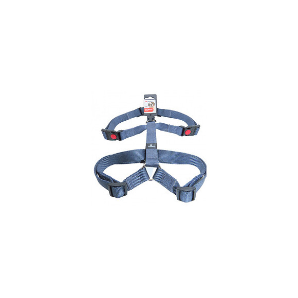 Harnais H Ziggi Bleu Granite. Tour De Cou 60 -85 Cm. 25 Mm . Taille Xxl. Pour Chien. - Flamingo Pet Products - Fl-64245