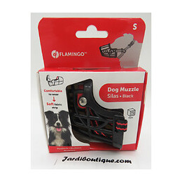 Muselière Silas S Noir. 26 Cm 31-41 Cm. Pour Chien. - Flamingo Pet Products - Fl-519654