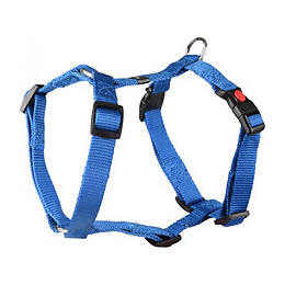 Harnais H Ziggi Bleu  . Tour De Cou 35 -50 Cm. 15 Mm . Taille S/m. Pour Chien. - Flamingo Pet Products - Fl-519902