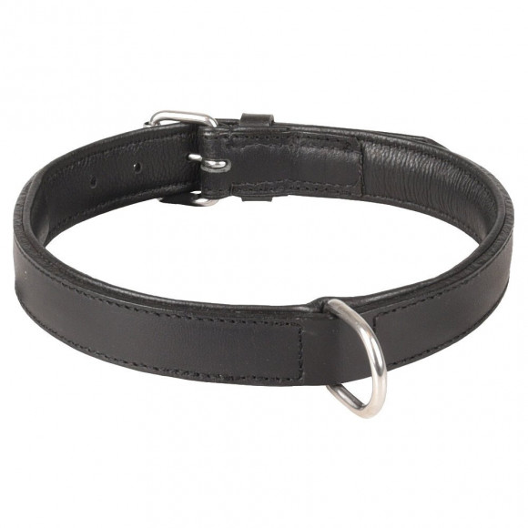 Collier Cuir Arizona Noir. Taille L/xl 42-51 Cm. Pour Chien. - Flamingo Pet Products - Fl-520038