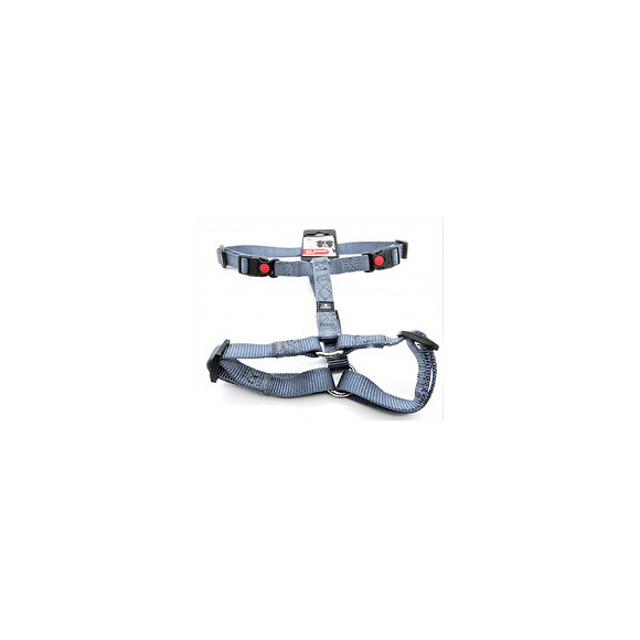 Harnais H Ziggi Bleu Granite . Tour De Cou 35 -50 Cm. 15 Mm . Taille S/m. Pour Chien. - Flamingo Pet Products - Fl-64235