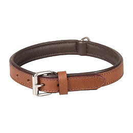 Collier Cuir Arizona Brun. Taille M 36-42 Cm. Pour Chien. - Flamingo Pet Products - Fl-520044