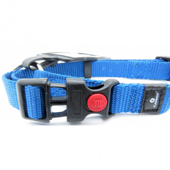 Collier Ziggi Bleu  30 -45 Cm. 15 Mm . Taille S . Pour Chien. - Flamingo Pet Products - Fl-519892