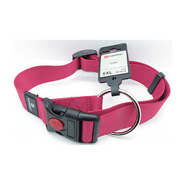 Collier Ziggi Rouge Cerise 55 -75 Cm. 40 Mm . Taille Xxl. Pour Chien. - Flamingo Pet Products - Fl-519917