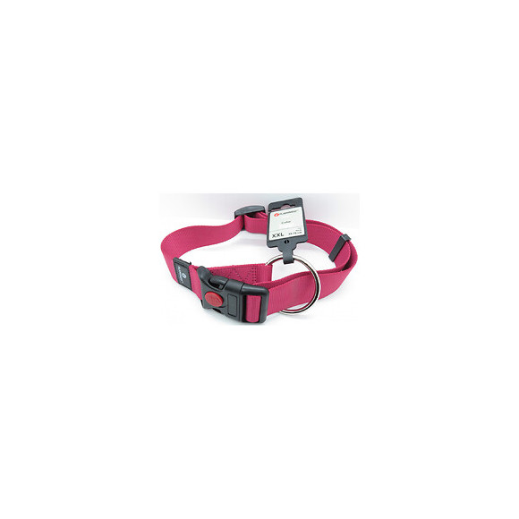 Collier Ziggi Rouge Cerise 55 -75 Cm. 40 Mm . Taille Xxl. Pour Chien. - Flamingo Pet Products - Fl-519917