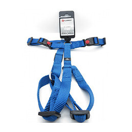 Harnais H Ziggi Bleu  . Tour De Cou 35 -50 Cm. 15 Mm . Taille S/m. Pour Chien. - Flamingo Pet Products - Fl-519902