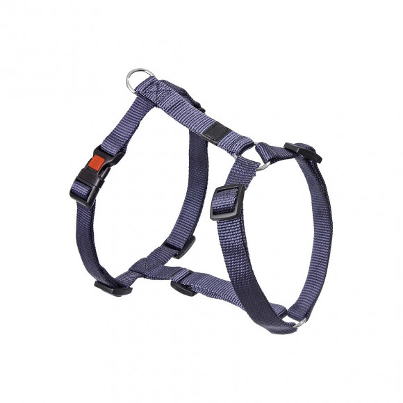 Harnais H Ziggi Bleu Granite . Tour De Cou 35 -50 Cm. 15 Mm . Taille S/m. Pour Chien. - Flamingo Pet Products - Fl-64235