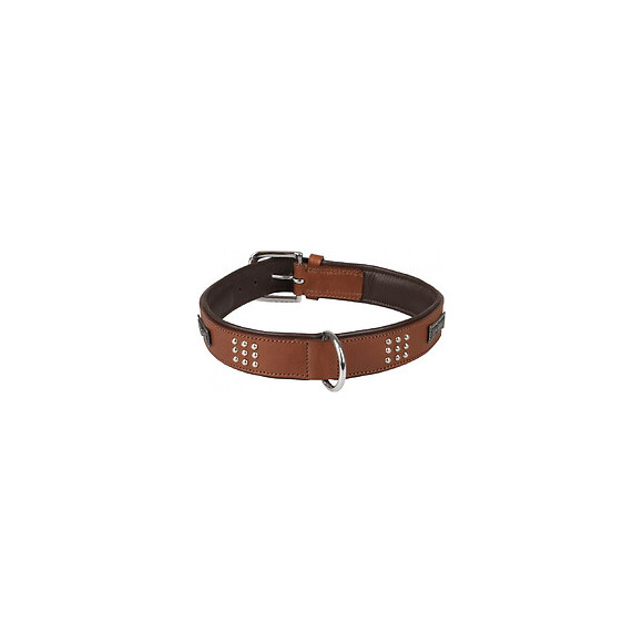 Collier Cuir Sedona Brun. Taille Xxl 51-60 Cm. Pour Chien. - Flamingo Pet Products - Fl-520062
