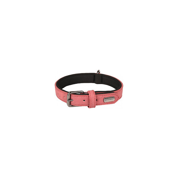 Collier Taille M. En Simili Cuir Et Néoprène . Delu, Couleur Rouge. Pour Chien. - Flamingo Pet Products - Fl-519281