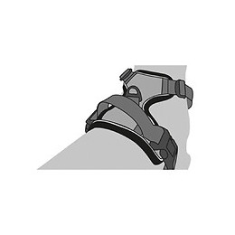 Harnais Balou, Taille M.  Couleur Noir, Pour Chien. - Flamingo Pet Products - Fl-519160