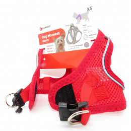 Harnais Bento Rouge Xs. Pour Petit Chien Type Yorkshire. - Flamingo Pet Products - Fl-519212