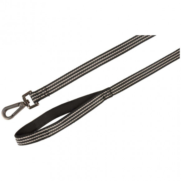 Laisse Jannu Noir 1 Mètre . 25 Mm . Taille Xl. Pour Chien. - Flamingo Pet Products - Fl-516927