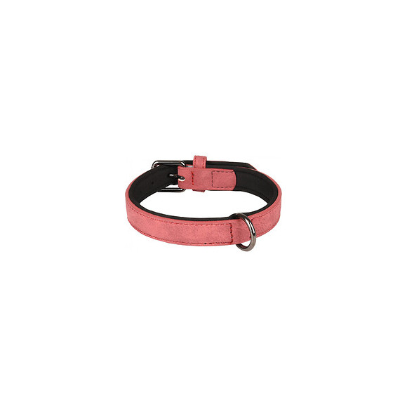 Collier Taille M. En Simili Cuir Et Néoprène . Delu, Couleur Rouge. Pour Chien. - Flamingo Pet Products - Fl-519281