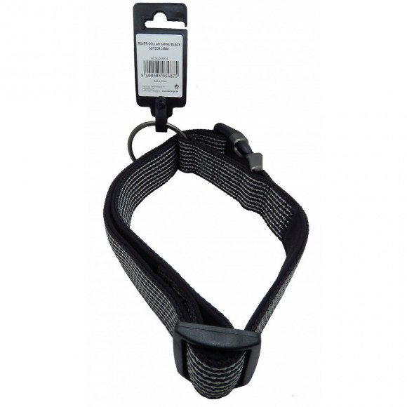 Collier Jannu Noir Réglable De 55 À 75 Cm 38 Mm. Taille Xxl. Pour Chien - Flamingo Pet Products - Fl-516914