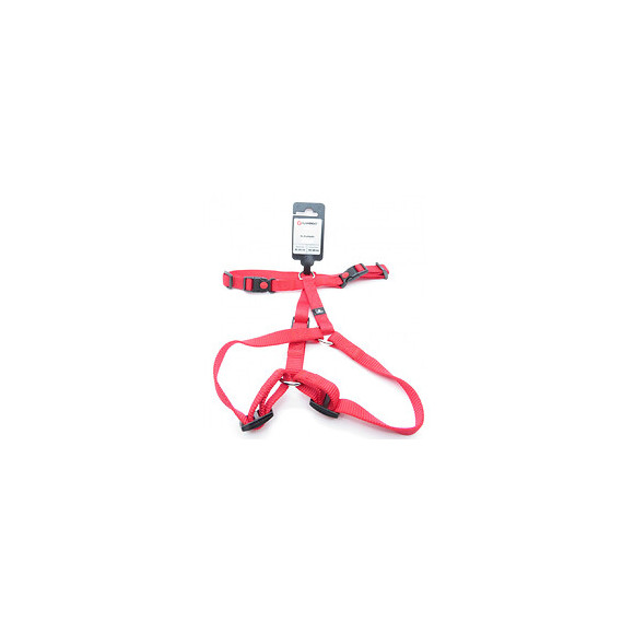 Harnais H Ziggi Rouge . Tour De Cou 35 -50 Cm. 15 Mm . Taille S/m. Pour Chien. - Flamingo Pet Products - Fl-65323