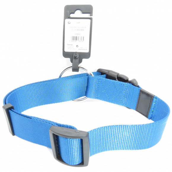 Collier Ziggi Bleu 55 -75 Cm. 40 Mm . Taille Xxl. Pour Chien. - Flamingo Pet Products - Fl-519895
