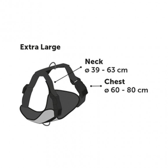 Harnais Milou Taille Xl. Couleur Bleu.  Pour Chien. Réglable De Chiots A Adulte. - Flamingo Pet Products - Fl-519131