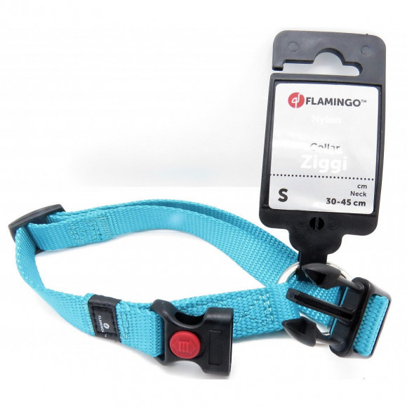 Collier Ziggi Turquoise 30 -45 Cm. 15 Mm . Taille S. Pour Chien. - Flamingo Pet Products - Fl-519870