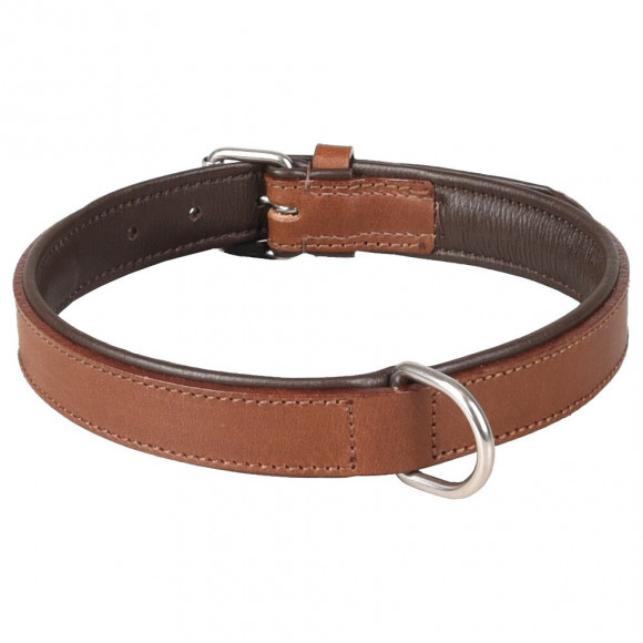 Collier Cuir Arizona Brun. Taille L/xl 42-51 Cm. Pour Chien. - Flamingo Pet Products - Fl-520046