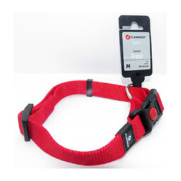 Collier Ziggi Rouge 40 -55 Cm. 20 Mm . Taille M. Pour Chien. - Flamingo Pet Products - Fl-5363647