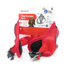 Harnais Bento Rouge S. Pour Petit Chien Type Teckel. - Flamingo Pet Products - Fl-519213