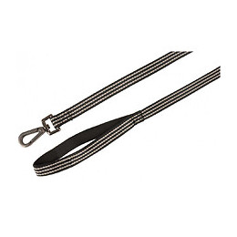 Laisse Jannu Noir 1 Mètre . 15 Mm . Taille M. Pour Chien. - Flamingo Pet Products - Fl-516925