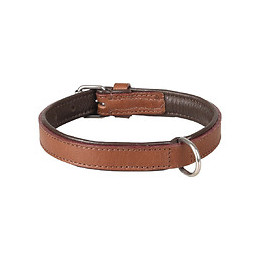 Collier Cuir Arizona Brun. Taille S/m 30-37 Cm. Pour Chien. - Flamingo Pet Products - Fl-520043
