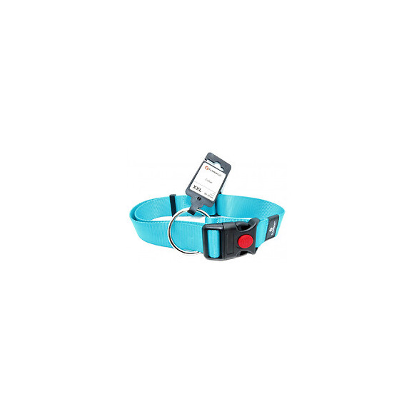 Collier Ziggi Turquoise 55 -75 Cm. 40 Mm . Taille Xxl. Pour Chien. - Flamingo Pet Products - Fl-519873