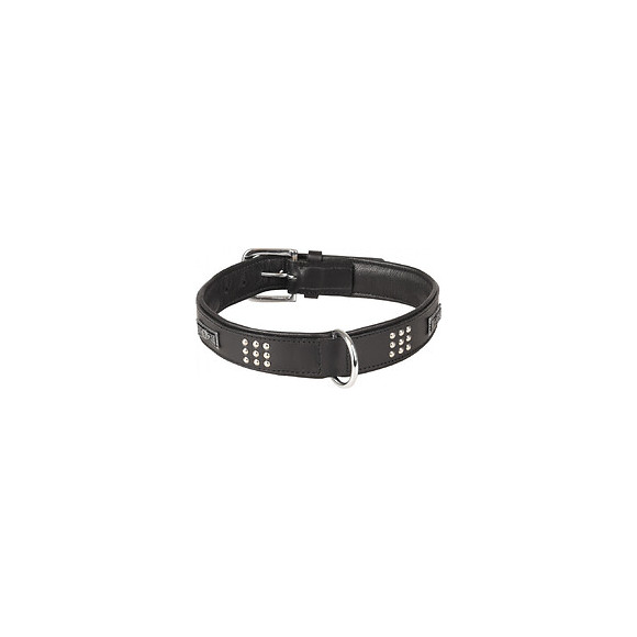 Collier Cuir Sedona Noir. Taille Xxl 51-60 Cm. Pour Chien. - Flamingo Pet Products - Fl-520055