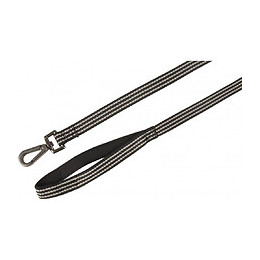 Laisse Jannu Noir 1 Mètre . 15 Mm . Taille M. Pour Chien. - Flamingo Pet Products - Fl-516925