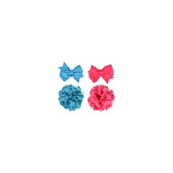 Accessoire Pour Collier 1 Noeud Et 1 Fleur.  Bleu Ou Rose . Pour Chien - Flamingo Pet Products - Fl-518992