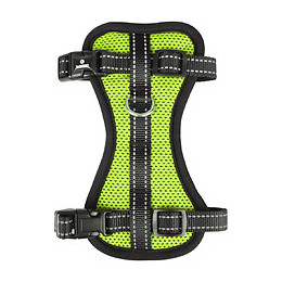 Harnais Milou Taille S. Couleur Vert.  Réglable De Chiot A Adulte. Pour Chien - Flamingo Pet Products - Fl-519144