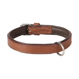 Collier Cuir Arizona Brun. Taille S/m 30-37 Cm. Pour Chien. - Flamingo Pet Products - Fl-520043