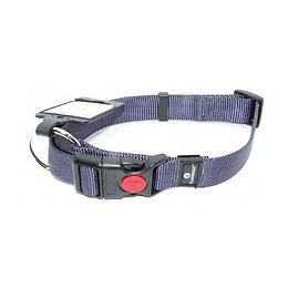 Collier Ziggi Bleu Granite 45 -65 Cm. 25 Mm . Taille L/xl. Pour Chien. - Flamingo Pet Products - Fl-5363916