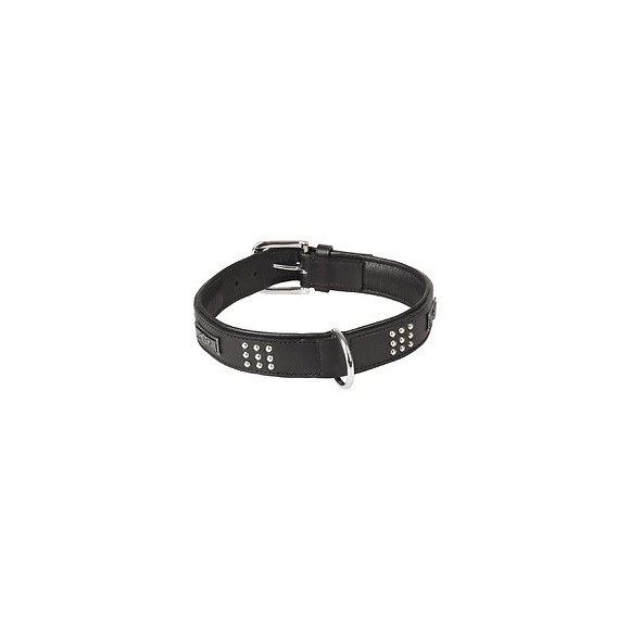 Collier Cuir Sedona Noir. Taille Xl 47-55 Cm. Pour Chien. - Flamingo Pet Products - Fl-520054