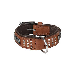 Collier Cuir Sedona Brun. Taille S 26-31 Cm. Pour Chien. - Flamingo Pet Products - Fl-520056