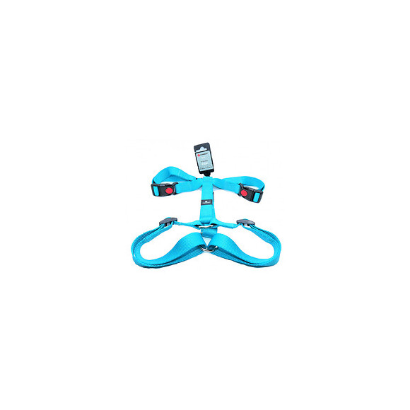 Harnais H Ziggi Turquoise. Tour De Cou 60 -85 Cm. 25 Mm . Taille Xxl. Pour Chien. - Flamingo Pet Products - Fl-519882