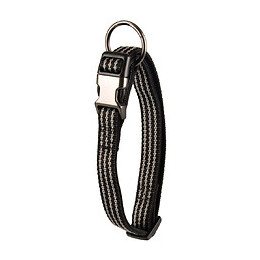 Collier Jannu Noir Réglable De 40 À 55 Cm 20 Mm. Taille L. Pour Chien - Flamingo Pet Products - Fl-516912