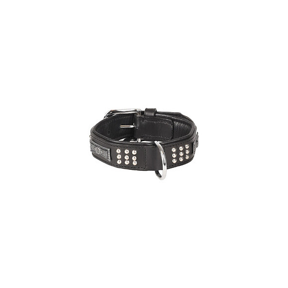 Collier Cuir Sedona Noir. Taille S 26-31 Cm. Pour Chien. - Flamingo Pet Products - Fl-520049