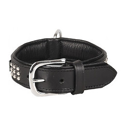 Collier Cuir Sedona Noir. Taille S 26-31 Cm. Pour Chien. - Flamingo Pet Products - Fl-520049