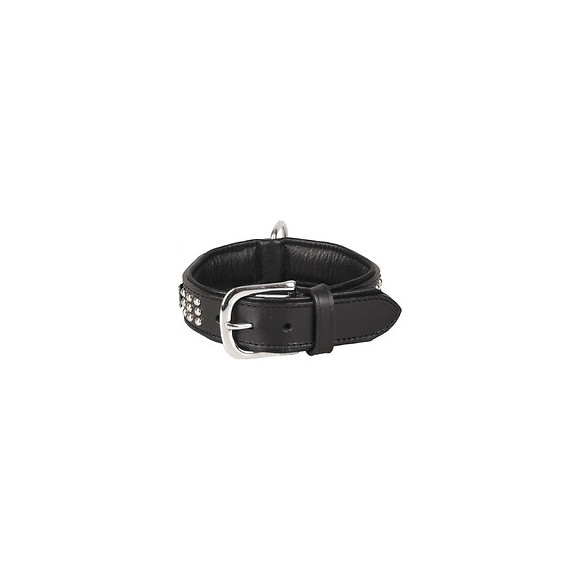Collier Cuir Sedona Noir. Taille S 26-31 Cm. Pour Chien. - Flamingo Pet Products - Fl-520049