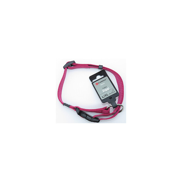 Collier Ziggi Rouge Cerise 45 -65 Cm. 25 Mm . Taille L/xl. Pour Chien. - Flamingo Pet Products - Fl-519916