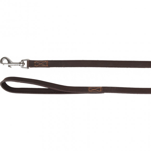 Laisse Rondo Cousu Brun .130 Cm X 16 Mm. Pour Chien - Flamingo Pet Products - Fl-520441