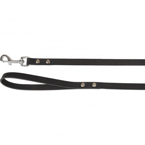Laisse Rondo Riveté Noir .130 Cm X 16 Mm. Pour Chien - Flamingo Pet Products - Fl-520449