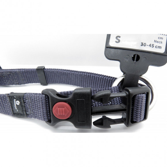 Collier Ziggi Bleu Granite 30 -45 Cm. 15 Mm . Taille S Pour Chien. - Flamingo Pet Products - Fl-5363882